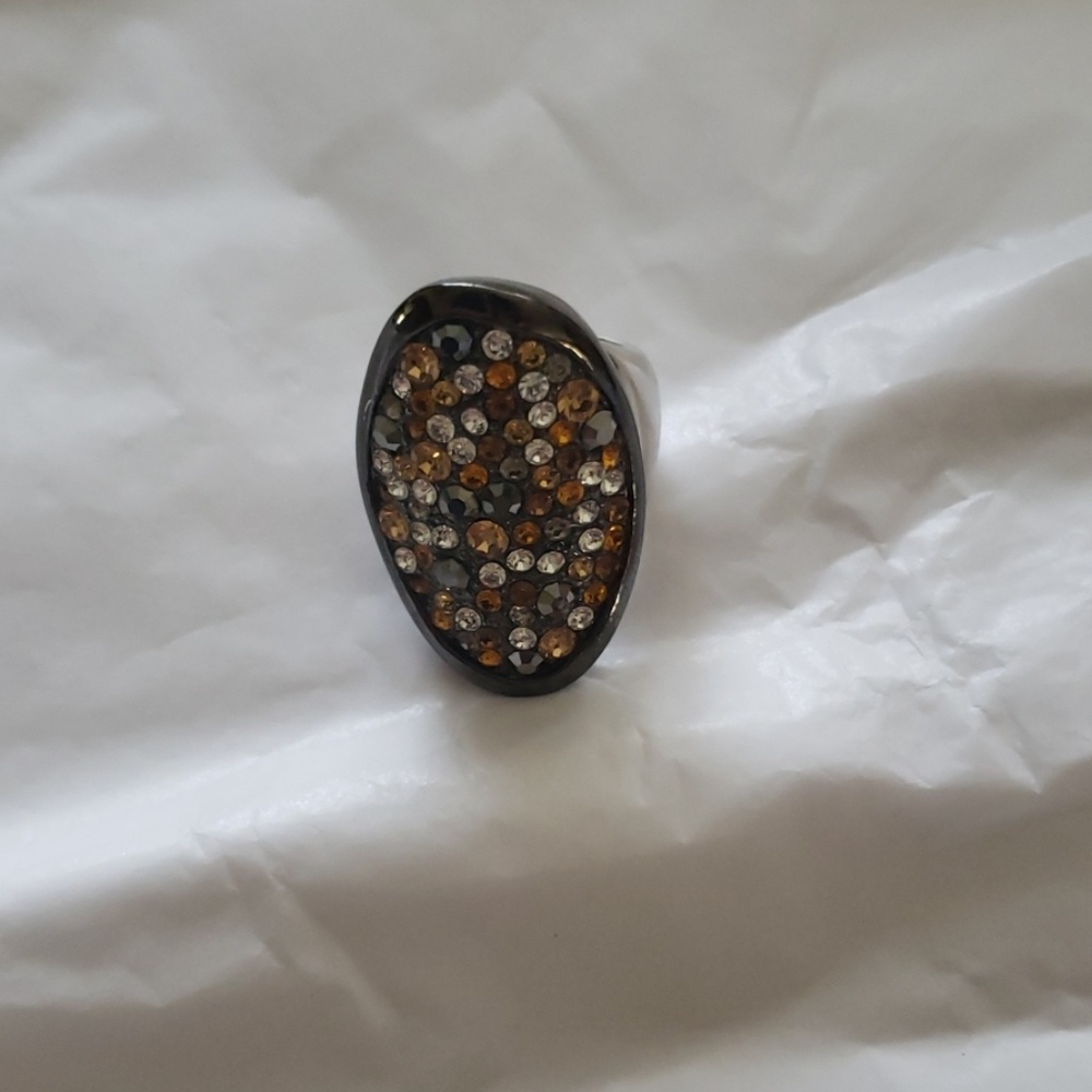 lia Sophia multi color statement ring
